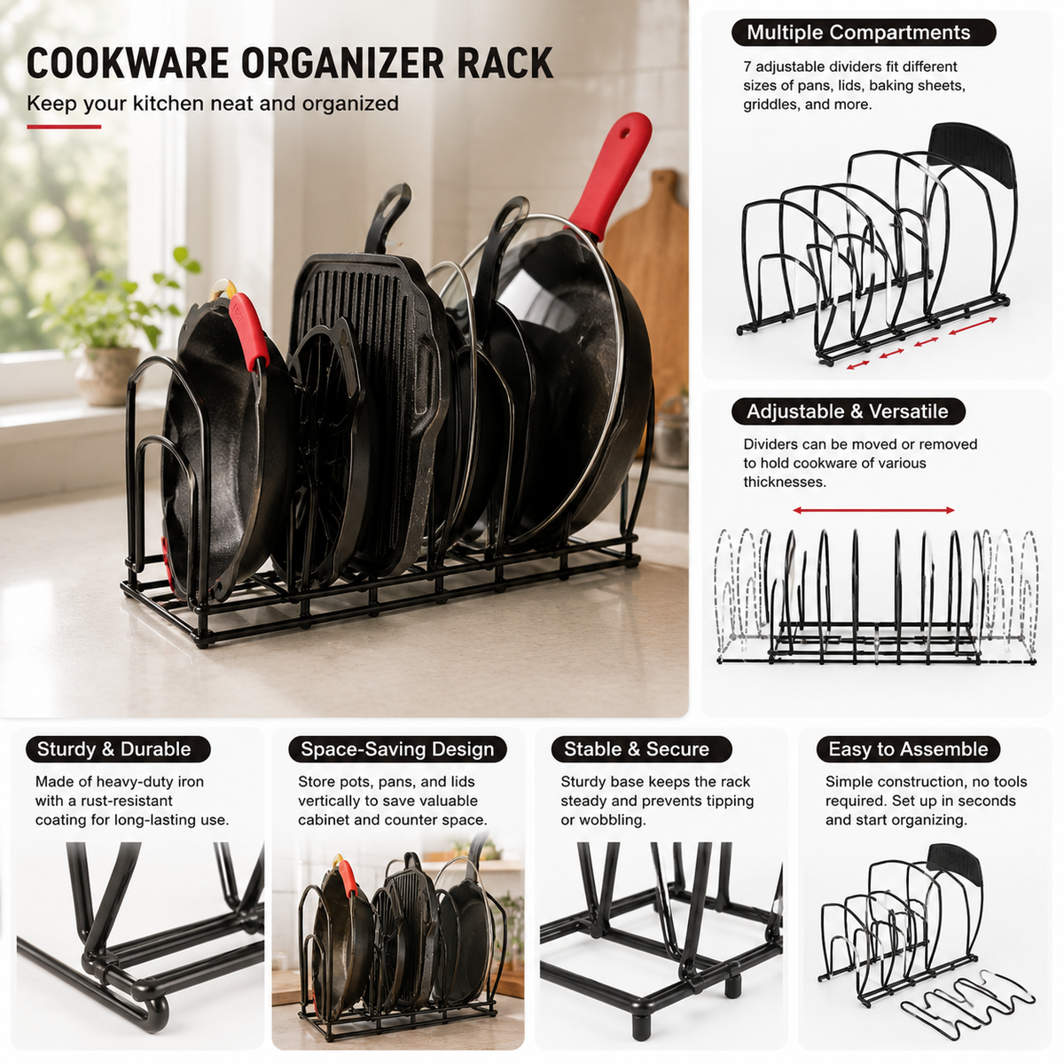 5-Tier Cookware Organizer