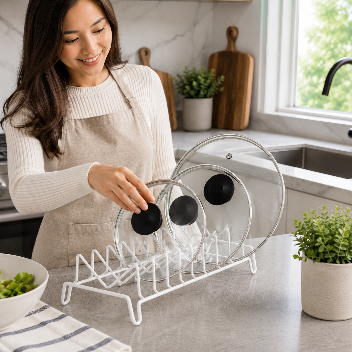 Kitchen Lid Organizer