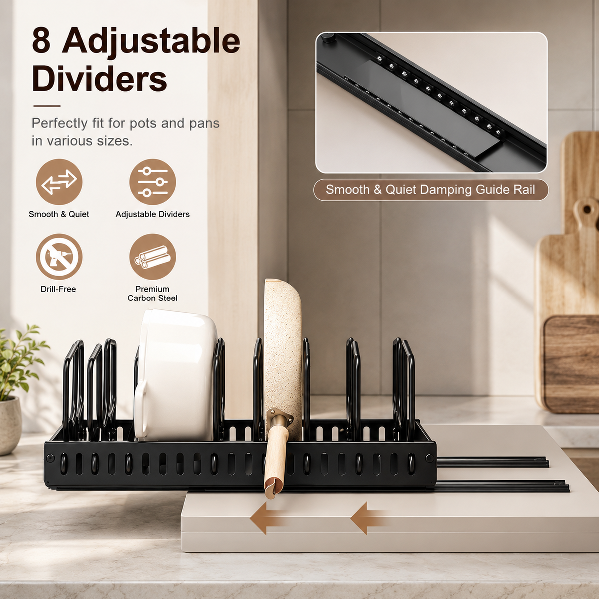 Pull-Out Pots & Pans Organizer