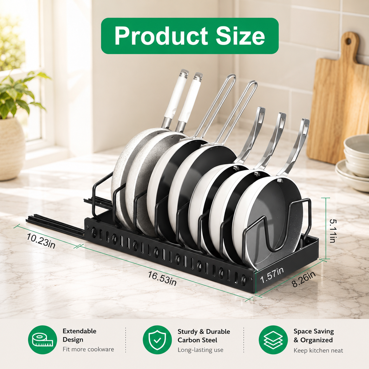 Pull-Out Pots & Pans Organizer