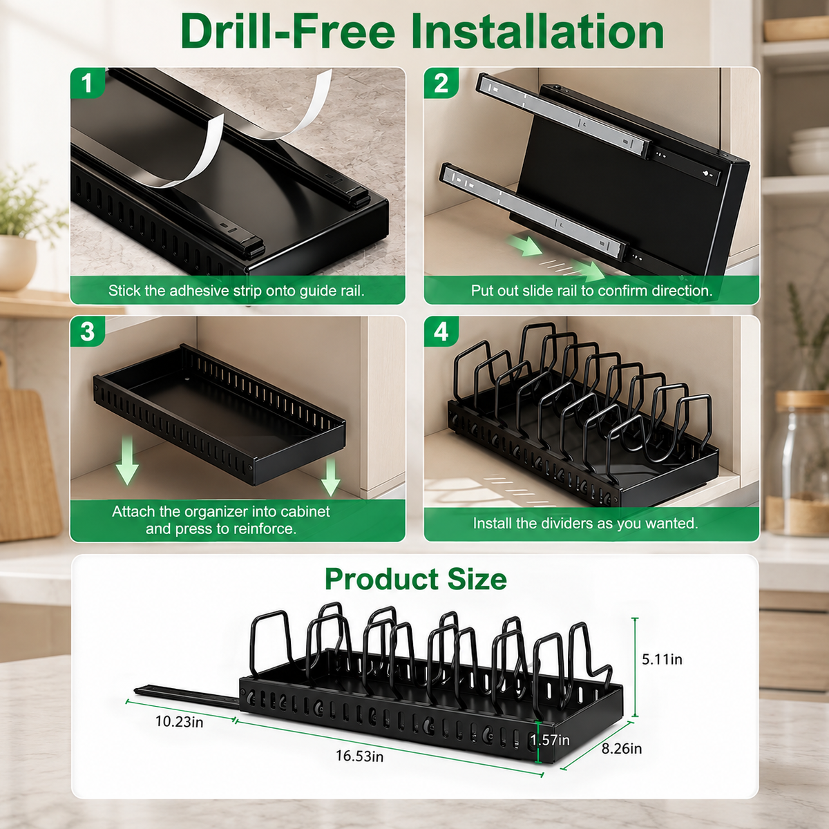 Pull-Out Pots & Pans Organizer